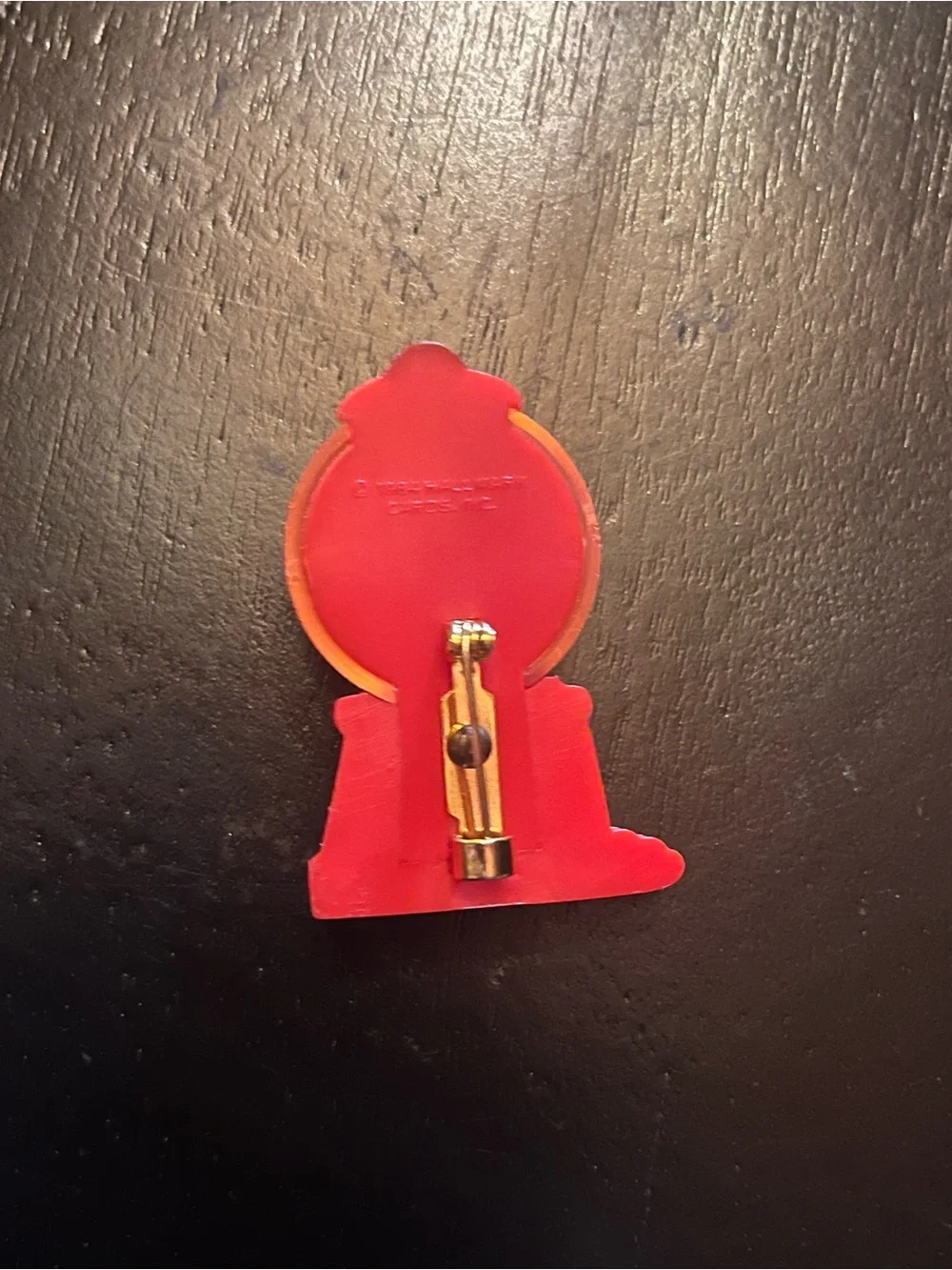 Hallmark Red Gumball Machine Brooch with Pastel Heart Candies